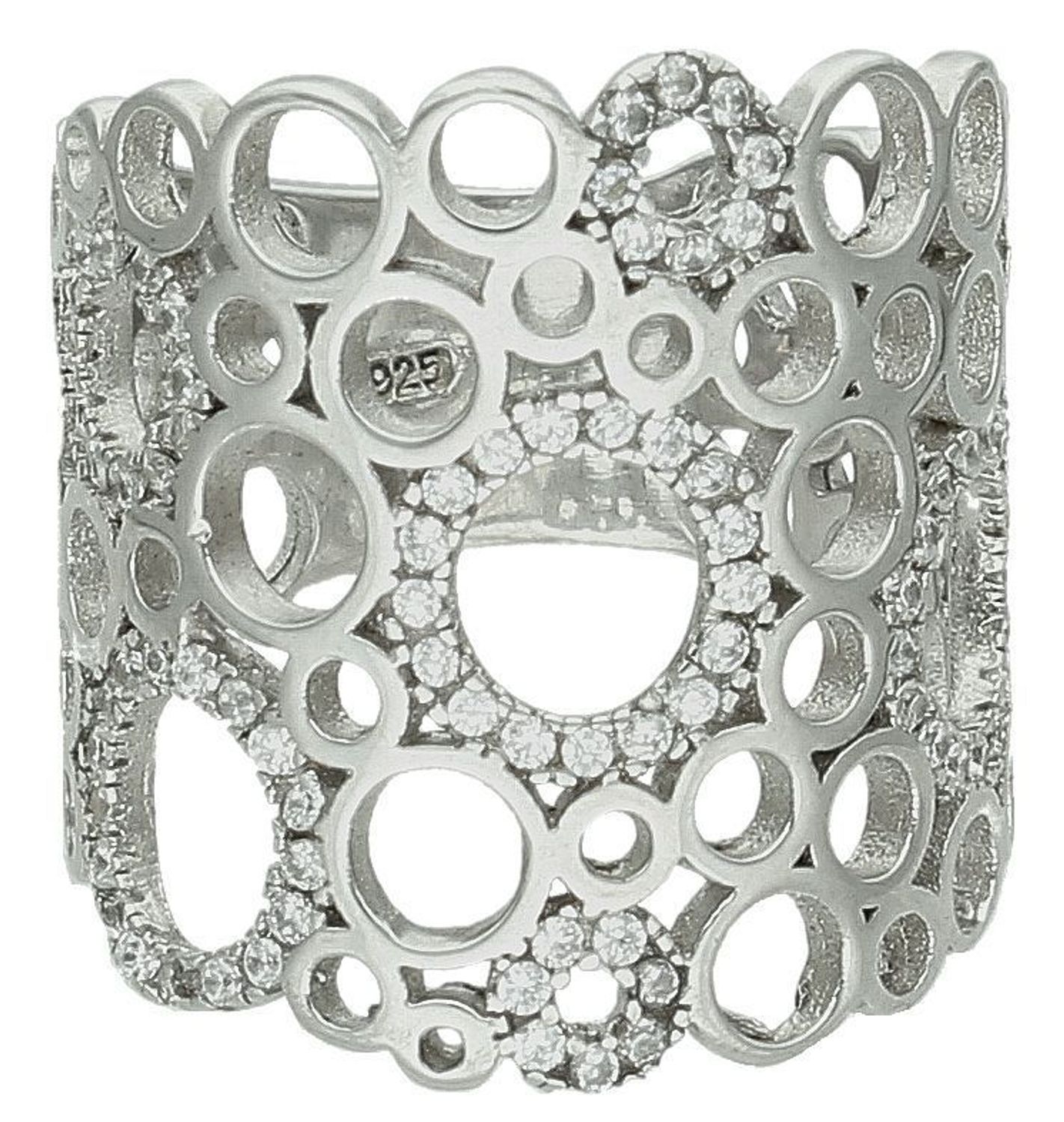 Srebrny pierścionek damski 925 ażurowy z cyrkoniami rozmiar 13 P 1667. Srebrny pierścionek damski. Srebrny pierścionek ażurowy. Pierścionek srebrny szeroki z cyrkoniami. Srebrny pierścionek na prezent d.jpg